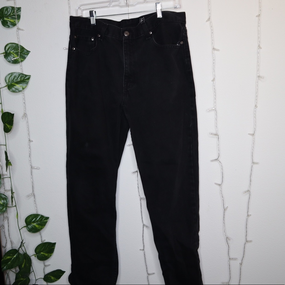 BLACK REGULAR GEROGE JEANS 34X30 CHEAP